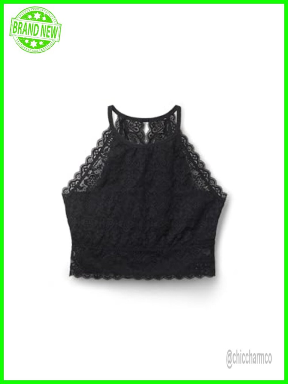 Intimissimi Lace Bra Top Unpadded Cups Regular Fit Sleeveless Tank